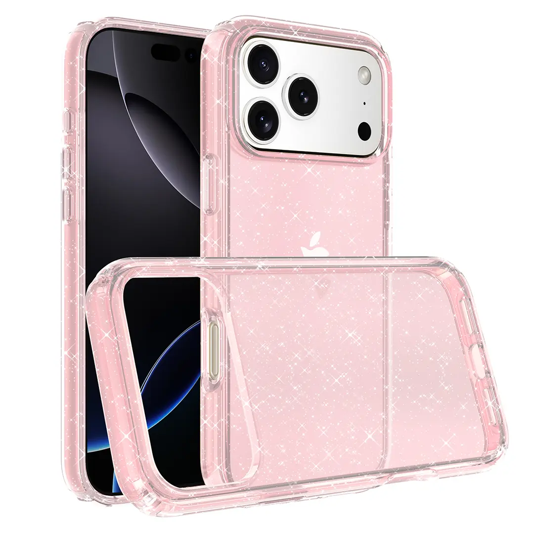iPhone 17 Pro Fleck Glitter Case Pink